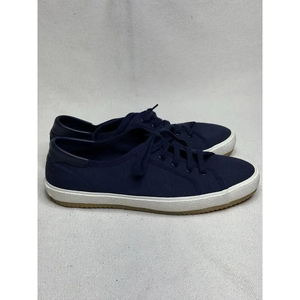 Ralph Lauren Bayston Cotton Men's Canvas Sneaker - Navy - Size 8 D